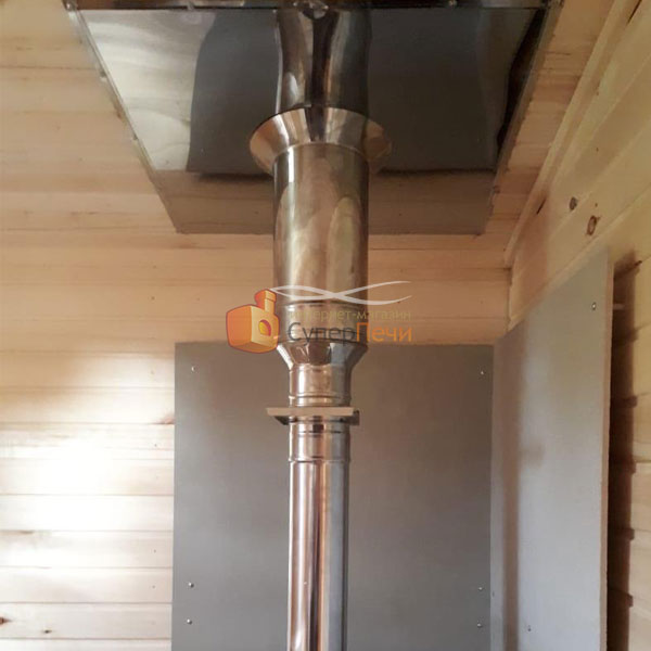   Монтаж печи для бани Grill'D Cometa Vega Short (миниатюра)